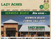 Tablet Screenshot of lazyacres.com